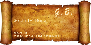 Gothilf Bene névjegykártya